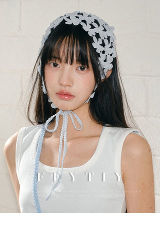 floral triangle scarf