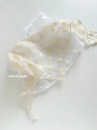 rose triangle scarf