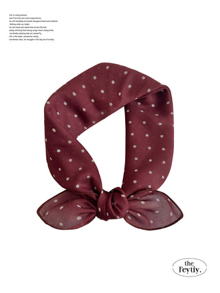 polka dot silk