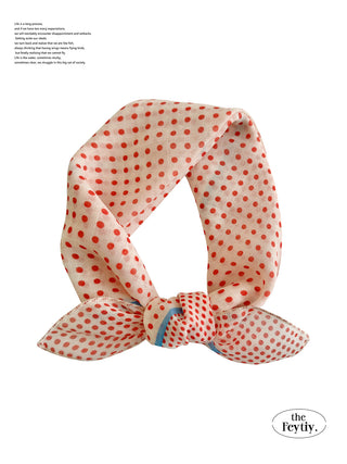 polka dot silk