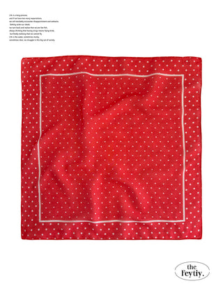 polka dot silk