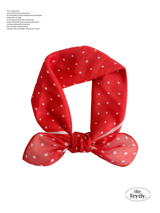 polka dot silk