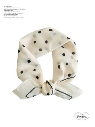 polka dot silk