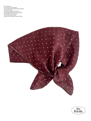 polka dot silk