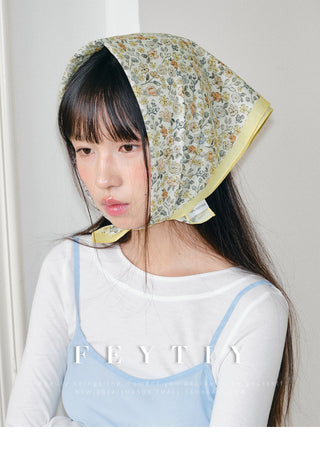 floral square scarf