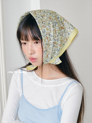 floral square scarf