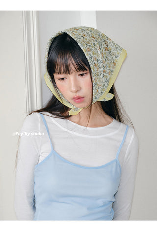 floral square scarf