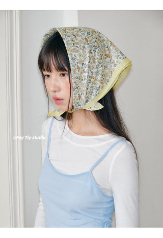 floral square scarf