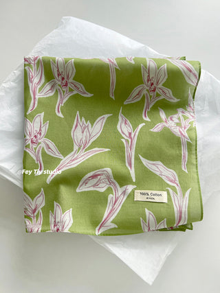 floral square scarf