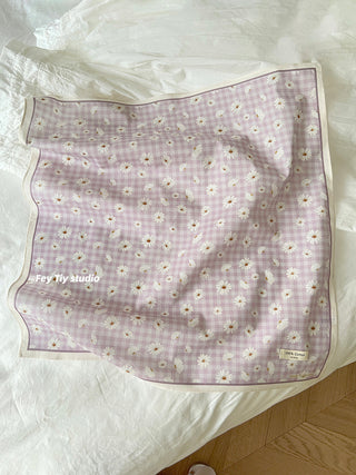 floral square scarf