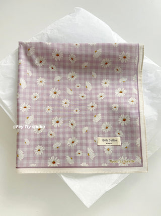 floral square scarf