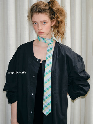 knit striped tie