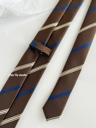 knit striped tie