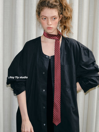 knit striped tie