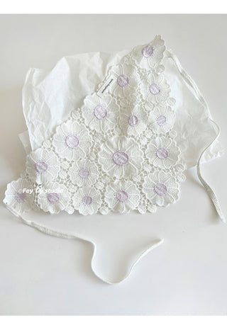 purple lace scarf