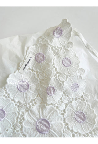 purple lace scarf