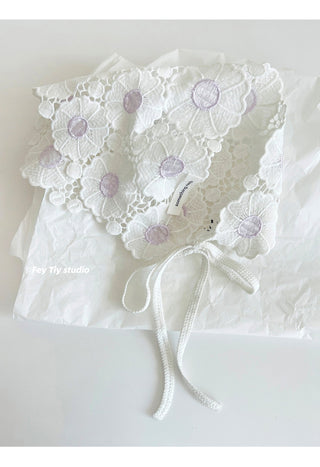 purple lace scarf