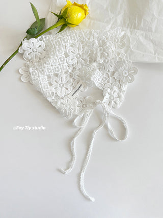 purple lace scarf