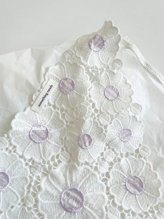 purple lace scarf