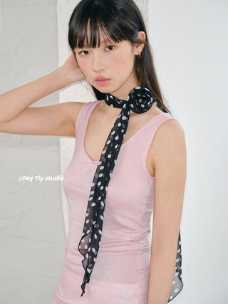 removable rose scarf