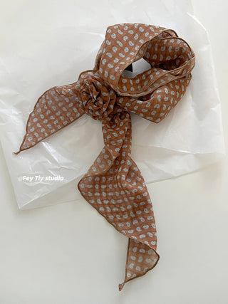 removable rose scarf