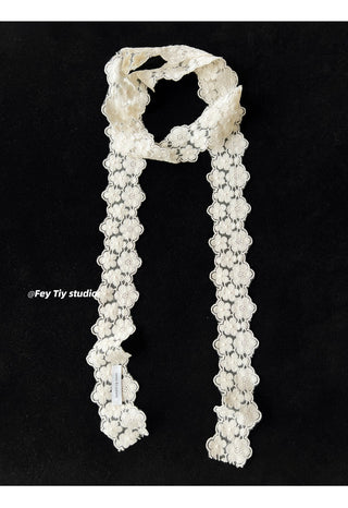 cotton lace scarf 01