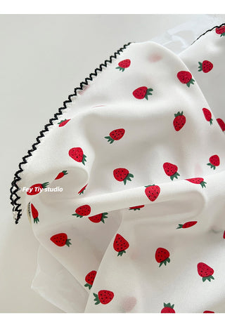 strawberry photo scarf