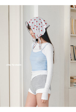 strawberry photo scarf