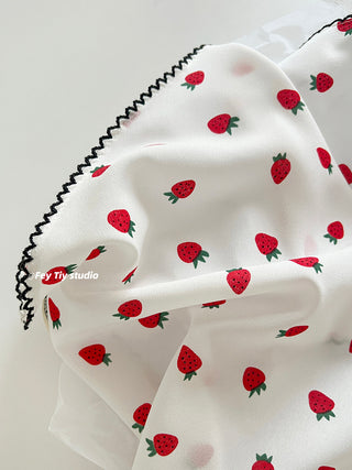 strawberry photo scarf