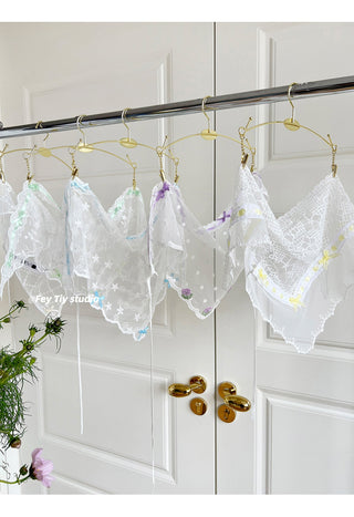 lace floral scarf