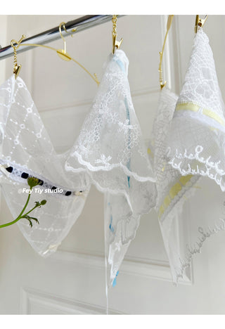 lace floral scarf