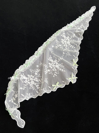 lace floral scarf