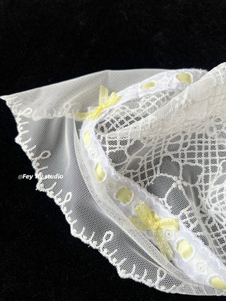lace floral scarf
