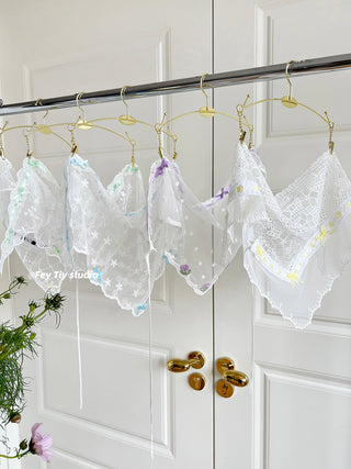 lace floral scarf