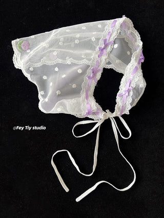 lace floral scarf