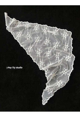 french lace scarf