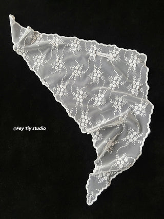 french lace scarf