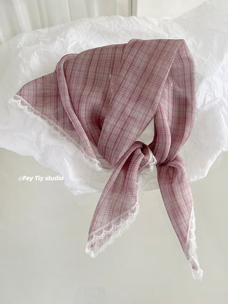 small plaid kerchief