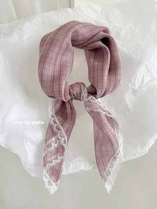small plaid kerchief