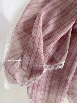 small plaid kerchief