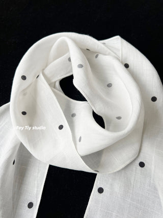 polka dot necktie