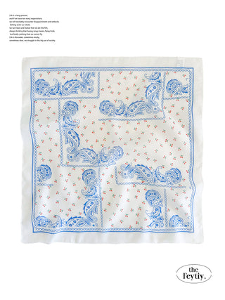 blue flower scarf