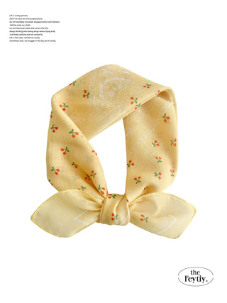 blue flower scarf