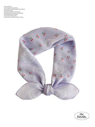 blue flower scarf