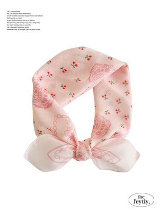 blue flower scarf