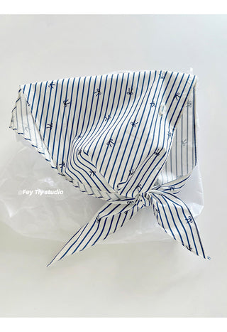 blue stripe shawl