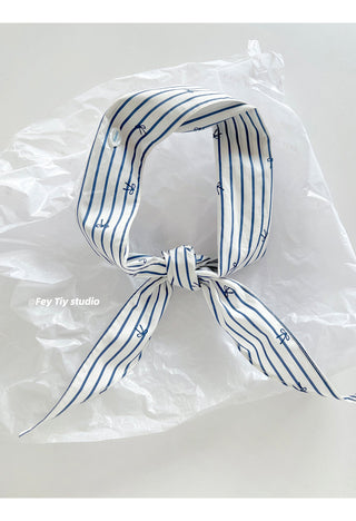 blue stripe shawl