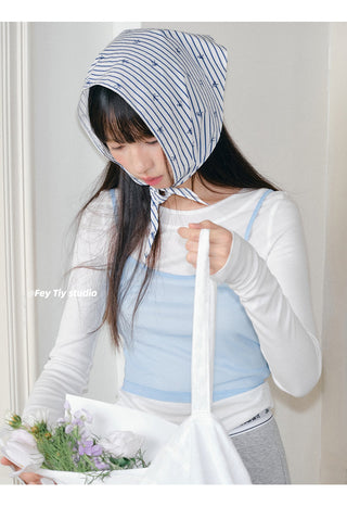 blue stripe shawl