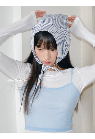 blue stripe shawl