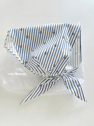 blue stripe shawl